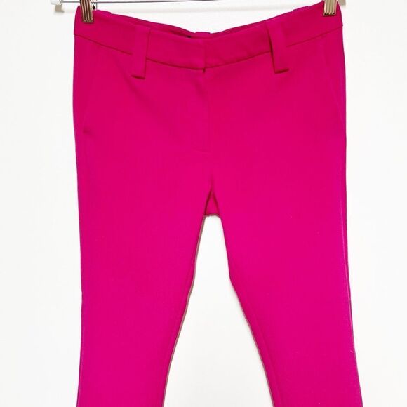 New Paige Black Label Paige 'Gilmore' Crop Slim Leg Pants Fushia Sz 2 - Picture 8 of 9
